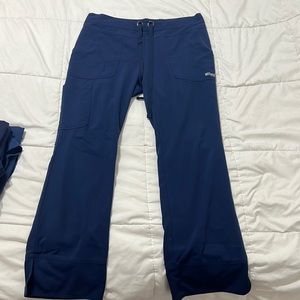 Greys anatomy blue bootcut scrub pants